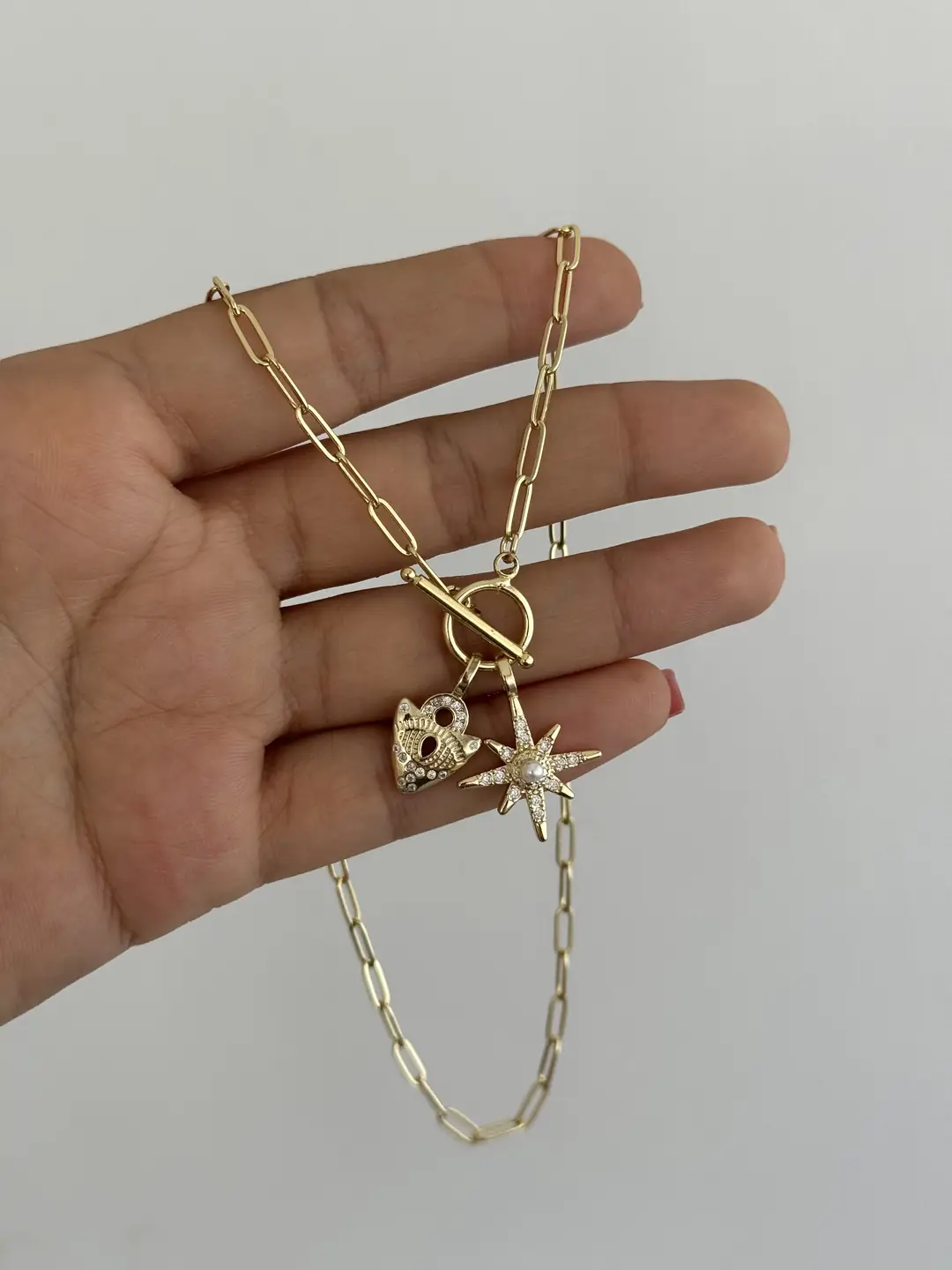 14K Altın Kaplama Kolye