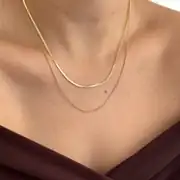 14K Xuping Seri Tek Kilitte İkili Kolye 1