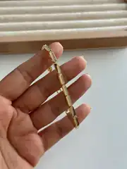 14K Altın Kaplama Plaka Bileklik 2