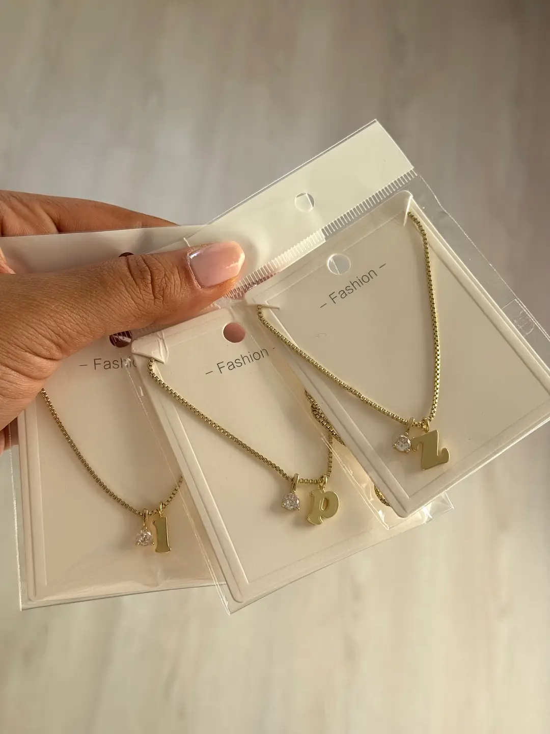14K Altın Kaplama Tektaş Ve Harf Uçlu Minimal Kolye 6
