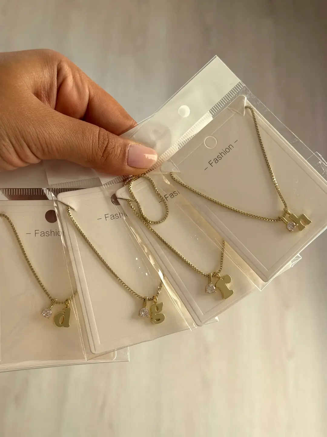14K Altın Kaplama Tektaş Ve Harf Uçlu Minimal Kolye 8