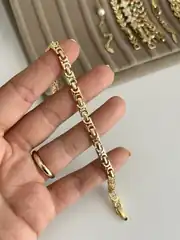14K Altın Kaplama U Model Bileklik 1