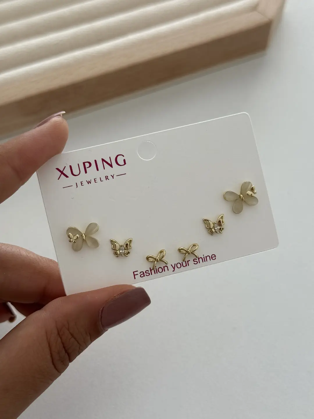 14K Xuping Seri Küpe Seti 3 Çift