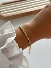 14K Xuping Seri Yılan Bileklik  1