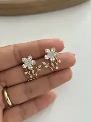 14K Xuping Seri Çiçek Küpe 2