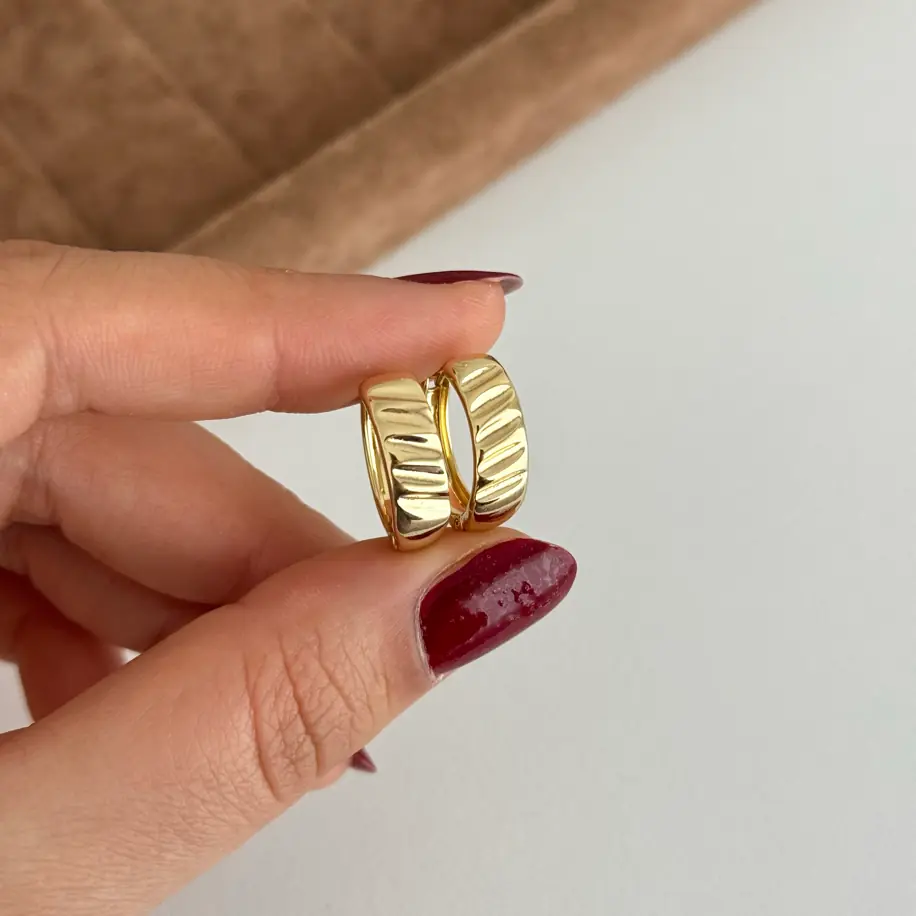 14K Xuping Halka Küpe