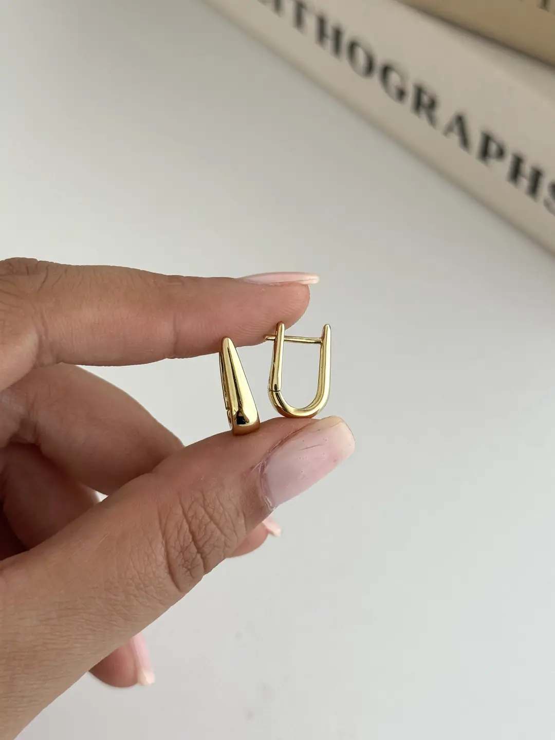 14K Xuping Seri Minimal U Küpe