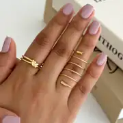 14K Altın Kaplama Tasarım Yüzük 2