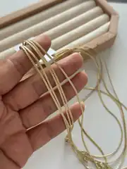 14K Xuping Seri Desenli İnce İtalyan Kolye 45 Cm 3