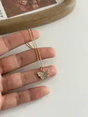 14K Xuping Seri Kelebek Kolye 45 Cm 2