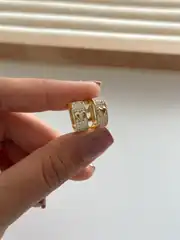 14k Xuping Seri Taşlı Kalp Küpe  1