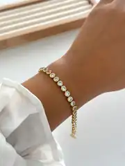 14k xuping seri sıvama taş bileklik  1