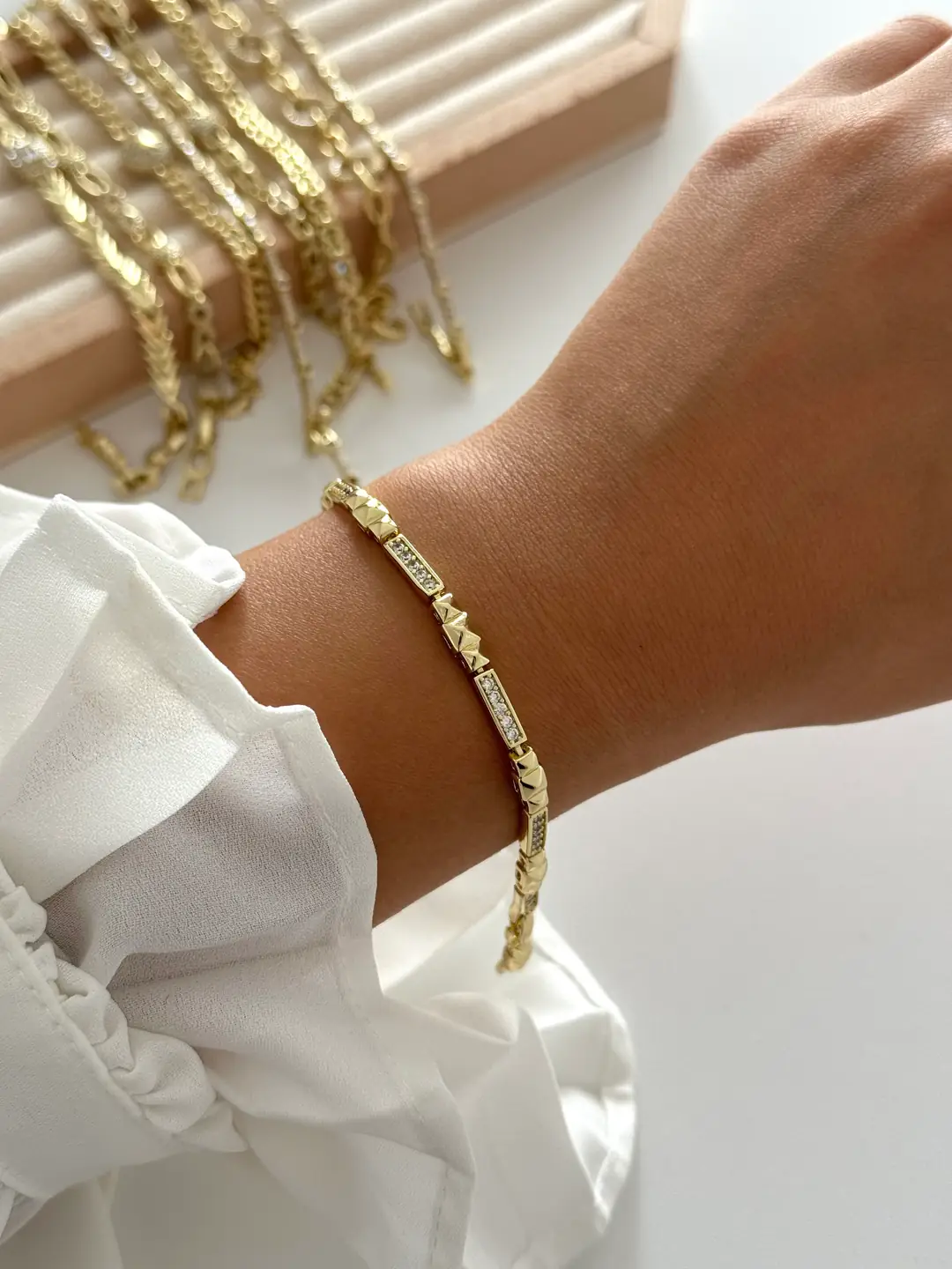 14K Xuping Seri Bileklik