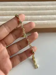 14K Altın Kaplama Manifest Bileklik 1