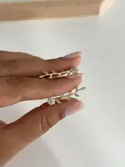 14K Xuping Seri Çiçek Küpe 1