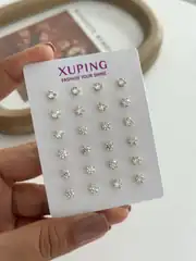 14K Xuping Seri Tektaş Küpe 0.4 Mm 2