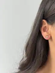 14K Xuping Seri Tektaş Küpe 0.4 Mm 1