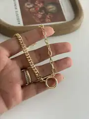 14K Altın Kaplama Chocker Kolye 2