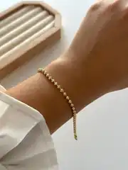 14k xuping seri minimal dorika bileklik  1