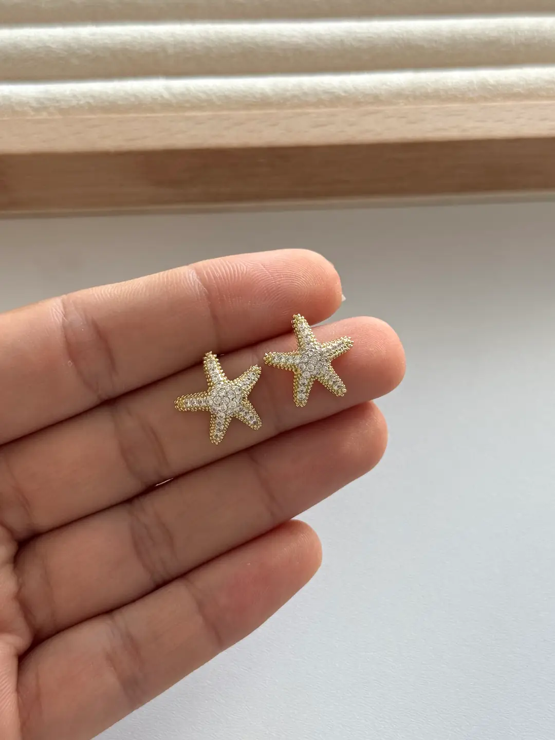 14k Xuping Seri Deniz Yıldızı Küpe 