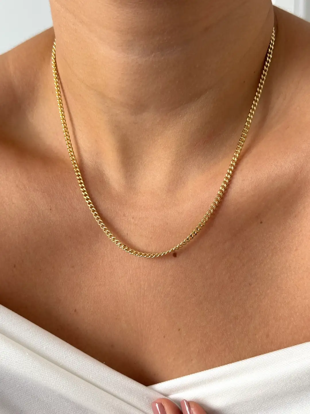 14k Xuping Seri İnce Gurmet Kolye 