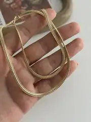 14K Xuping Seri Hasır Kolye 55 Cm 2