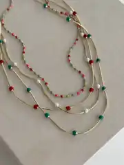 14K Xuping Seri Mineli Kolyeler 1