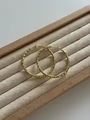 14K Xuping Seri Halka Küpe 3