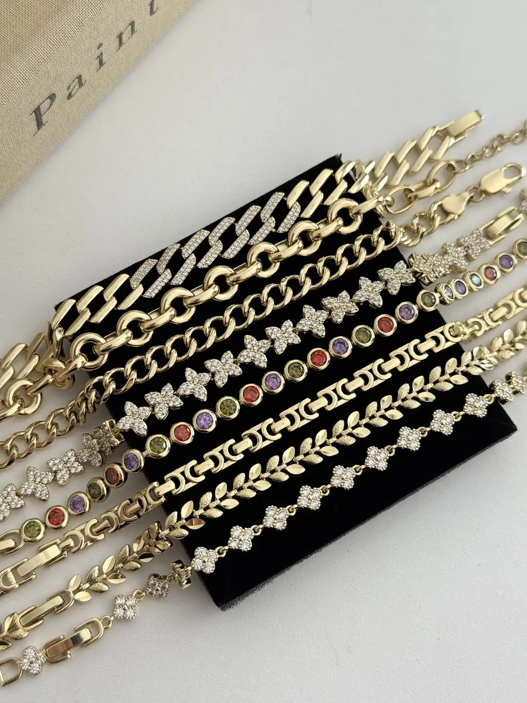 14K Xuping Seri Renkli Sıvama Taş Model Bileklik 3