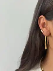 14K Xuping Seri Halka Küpe 2