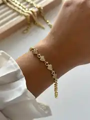 14K Xuping Seri Kalp Bileklik 1