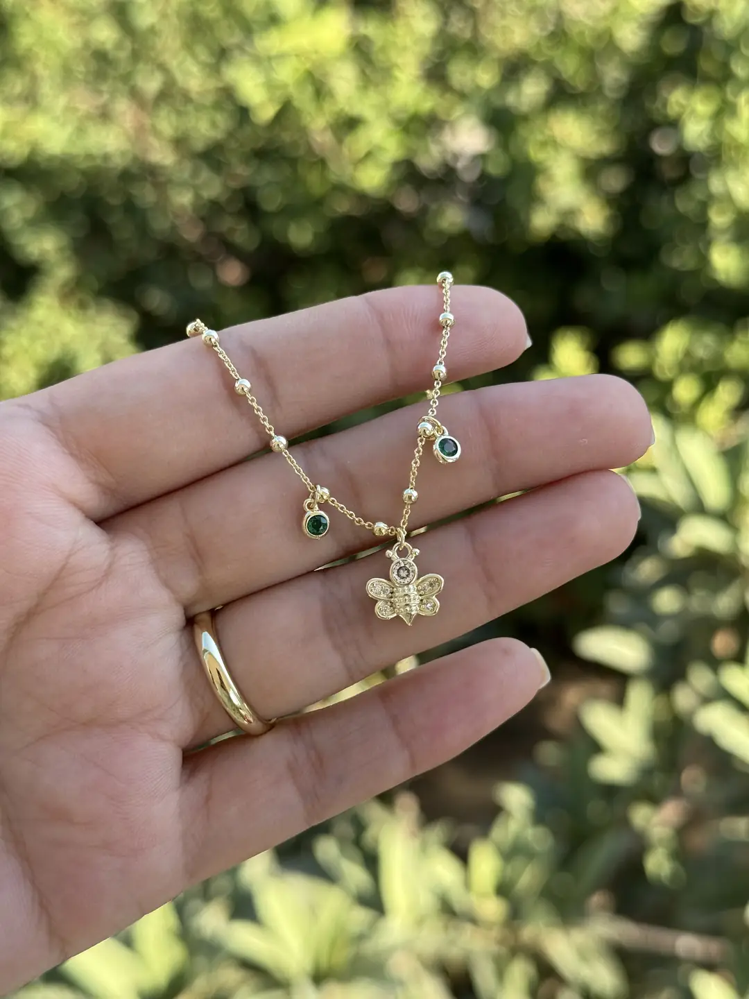 14K Altın Kaplama Arı Halhal