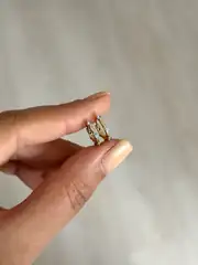 14k Xuping Seri Minimal Küpe Mavi 1