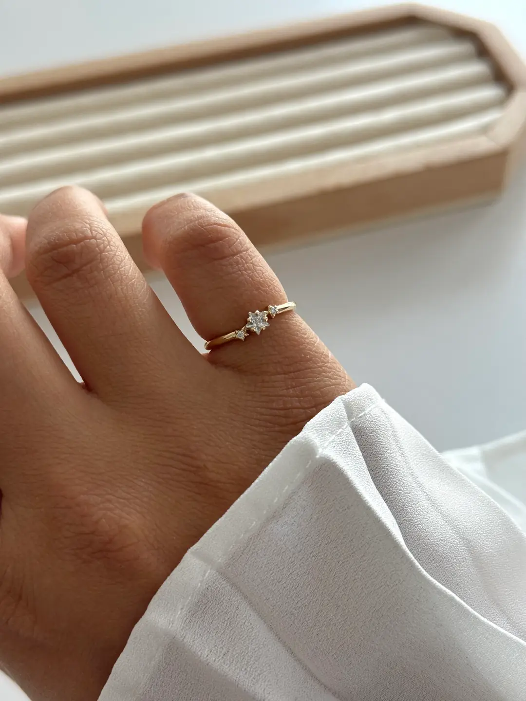 14k Xuping Seri Serçe Parmak Yüzüğü 