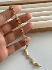 14K Altın Kaplama Vintage Göz Bileklik 1