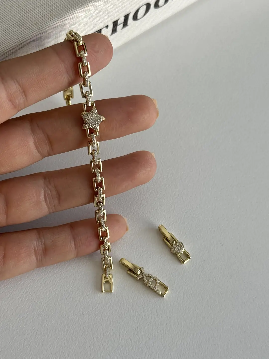 14K Xuping Seri Yıldız Bileklik