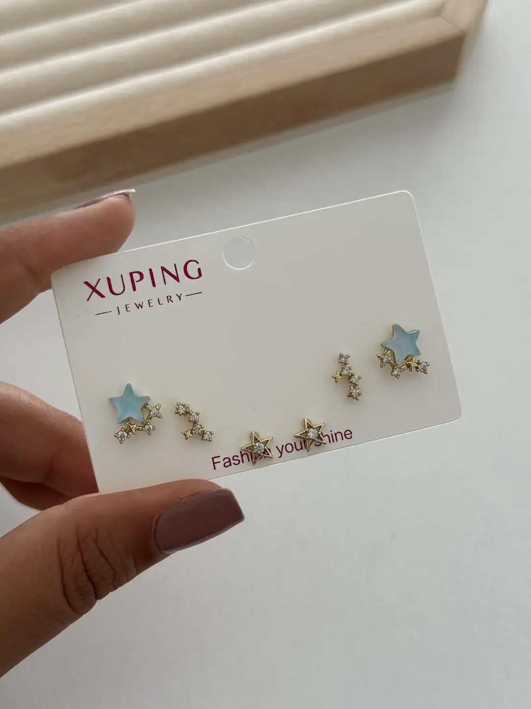 14K Xuping Seri Küpe Seti 3 Çift