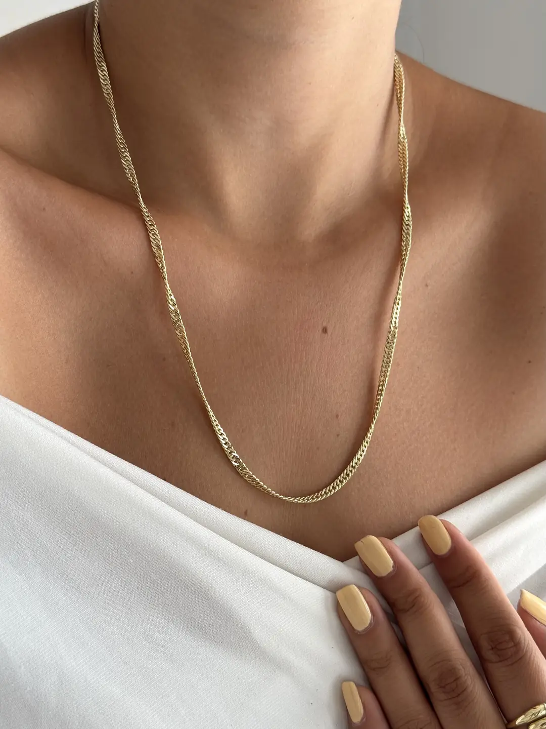 14K Xuping Seri Kendinden Dönen Zincir