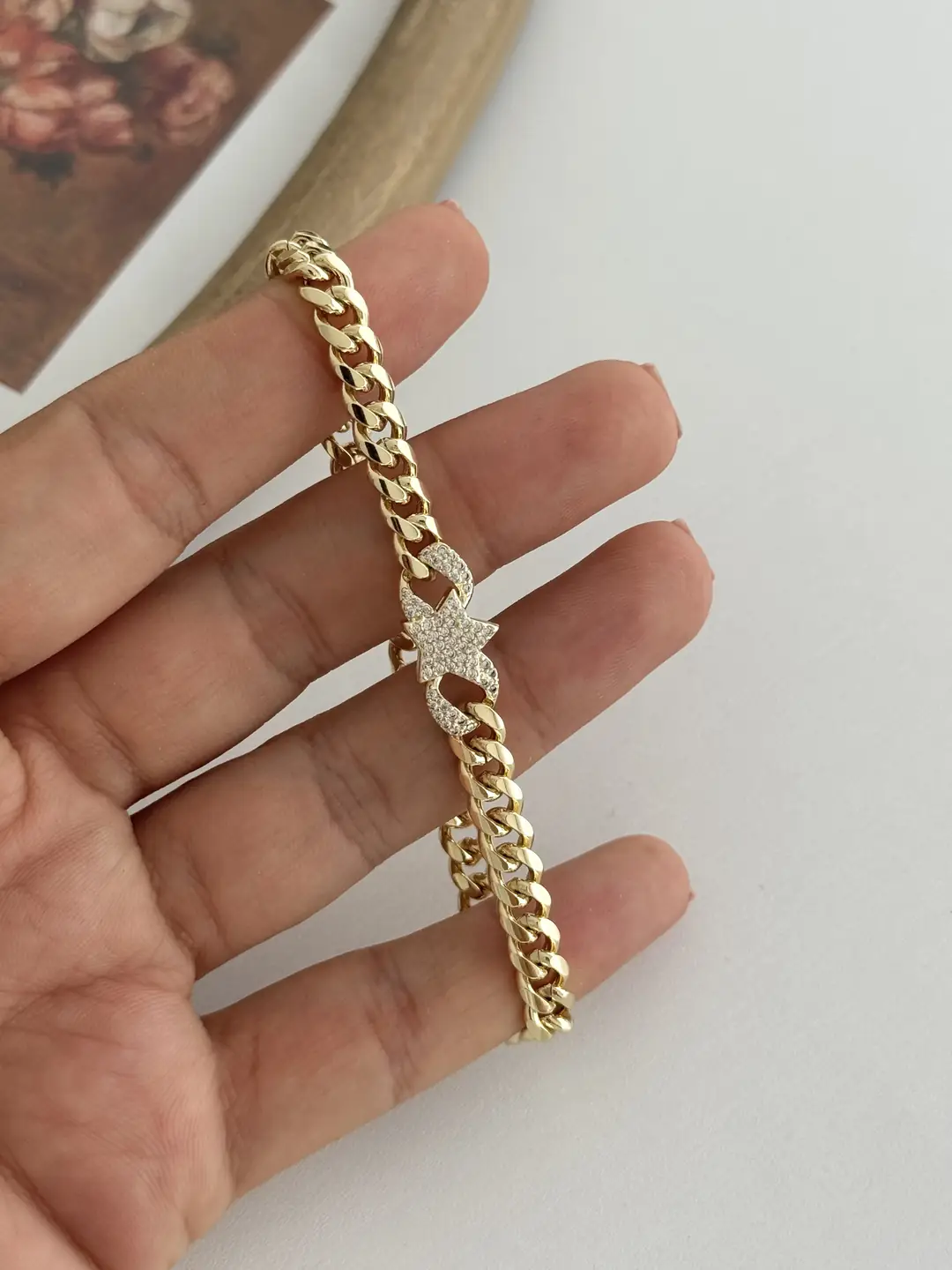 14K Altın Kaplama Yıldız Bileklik