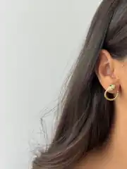 14K Xuping Seri Yılan Küpe 1