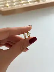 14K Xuping Seri Markiz Taş Küpe  1
