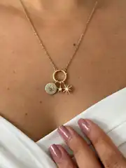 14K Xuping Seri Charm Kolye 2