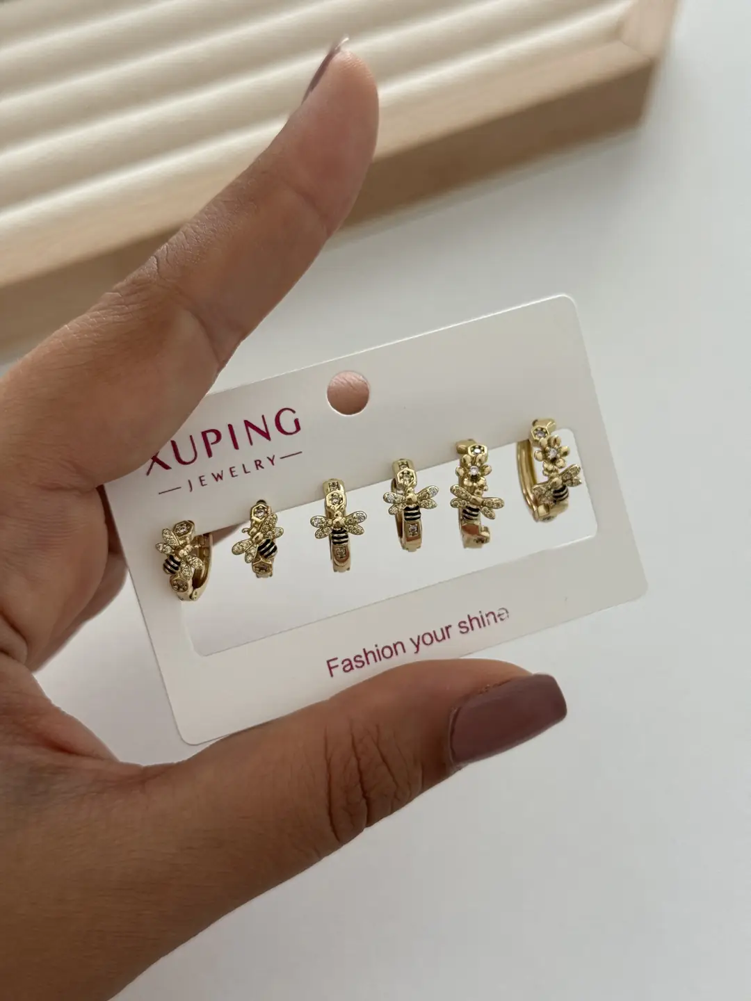 14K Xuping Seri Küpe Seti 3 Çift