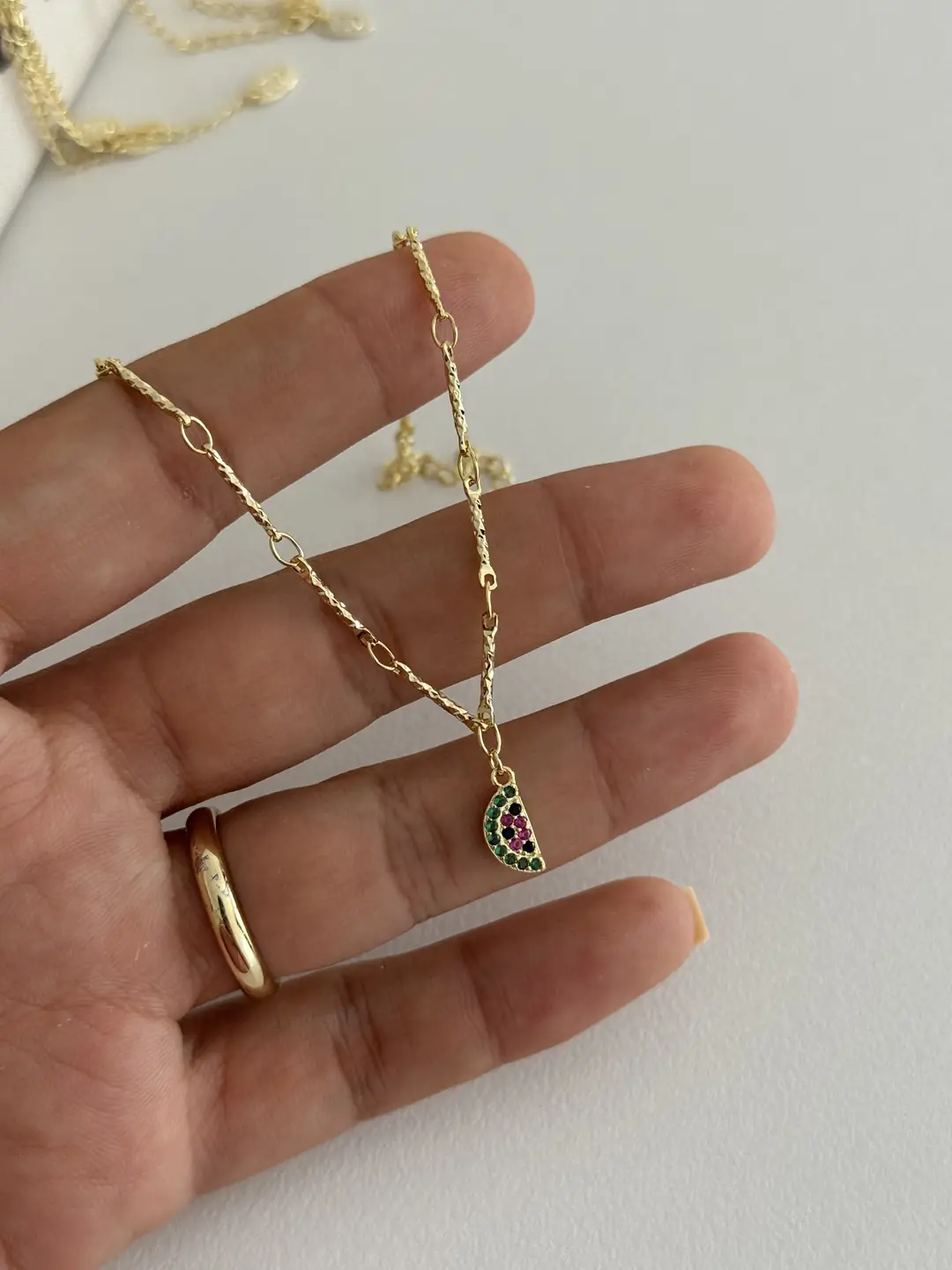 14K Altın Kaplama Halhal