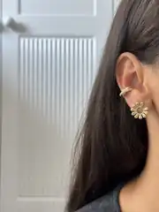 14K Xuping Seri Güneş Küpe 2