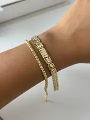 14K Xuping Seri Dorika Bileklik 2