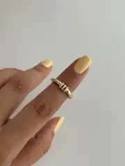14K Xuping Seri Taşlı Şerit Yüzük 1