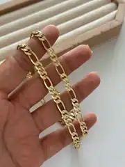 14K Xuping Seri Kalın Figaro Kolye 55 Cm 2