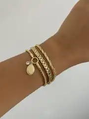 14K Altın Kaplama Bileklik 2